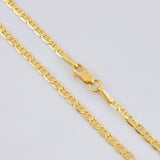 Flat Mariner Chain 3.85 g / 19 3/4 in / 2.1 mm Yellow Gold 18K