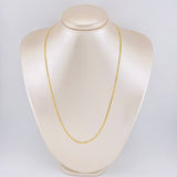 Flat Mariner Chain 1.95 g / 19 3/4 in / 1.4 mm 18K Yellow Gold