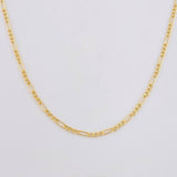Cadena Figaro 2.25g / 45cm / 2.7mm Oro Amarillo 18K
