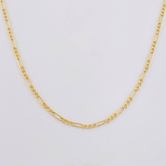 Cadena Figaro 2.9g / 24 in / 1.9mm Oro Amarillo 18K