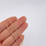 Cadena Figaro 2.05g / 45cm / 2mm Oro Amarillo 18K