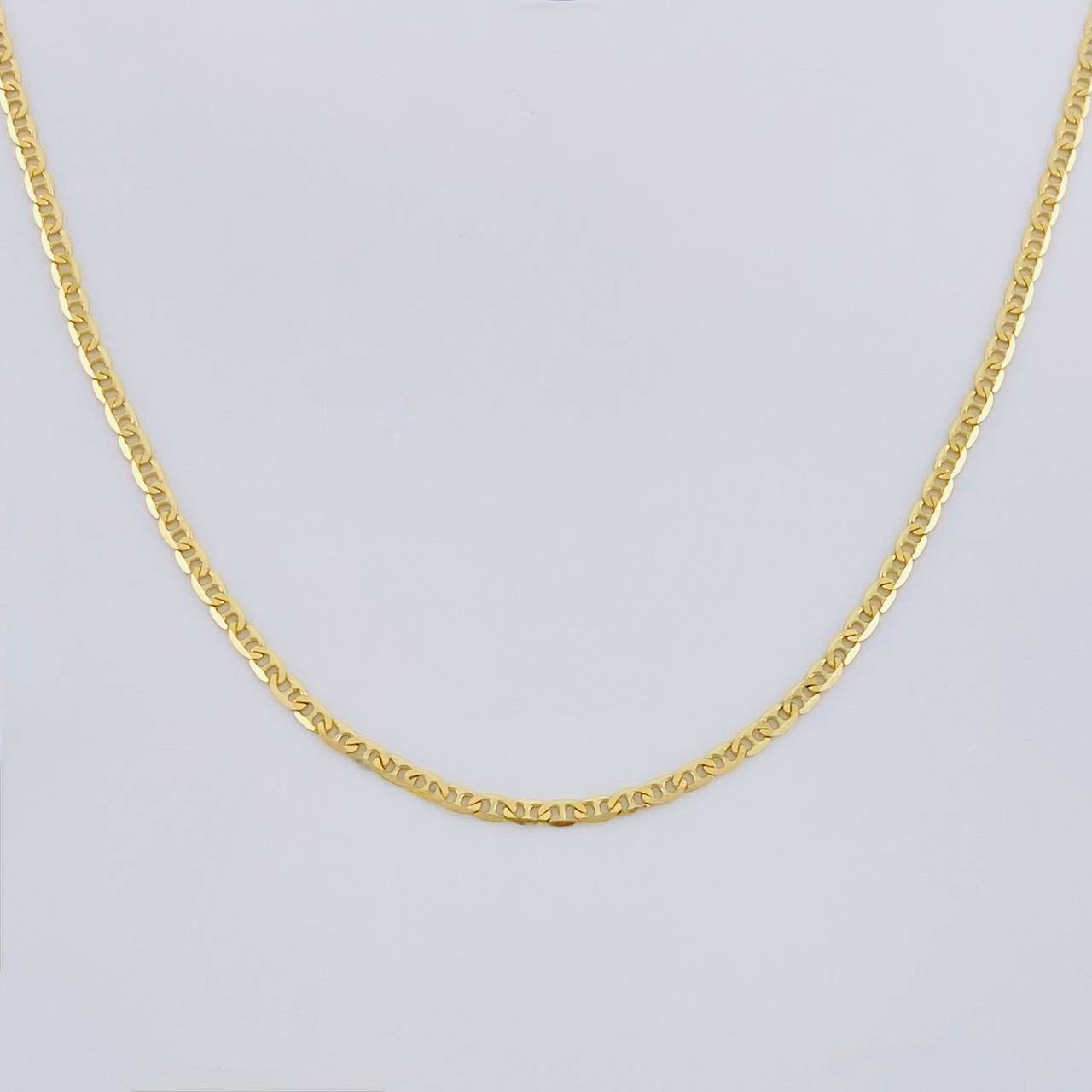 Flat Mariner Chain 1.95 g / 19 3/4 in / 1.4 mm 18K Yellow Gold
