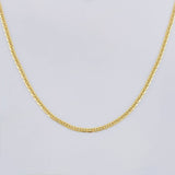Flat Mariner Chain 1.75 g / 17 3/4 in / 1.4 mm Yellow Gold 18K