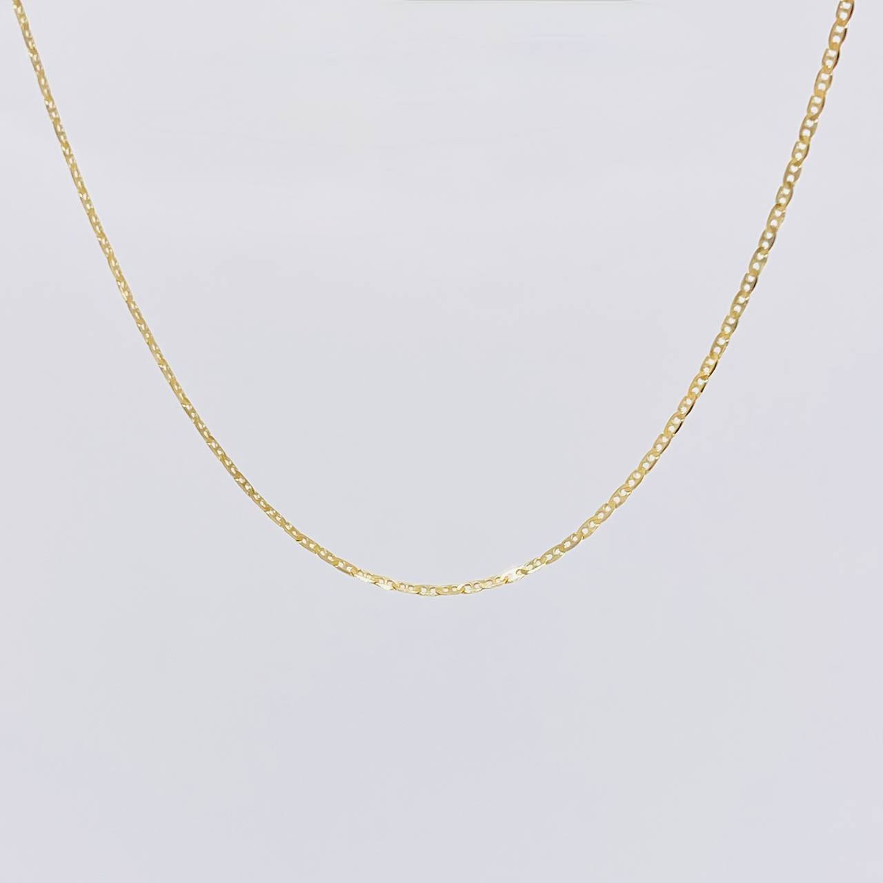 Flat Mariner Chain 1.95 g / 19 3/4 in / 1.4 mm 18K Yellow Gold