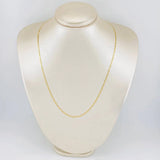 Cadena Escalera Plana 2.05 g / 20 in / 1.55 mm Oro Amarillo 18K