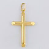 Pendant Flat-Tipped Cross 1.7 g / 1 3/4 in 18K Yellow Gold