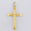Pendant Flat-Tipped Cross 1.75 g / 1 3/4 in 18K Yellow Gold