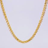 Cadena Franco 19.1 g / 25 1/2 in / 3.5 mm Dos Oros Amarillo Blanco 18K