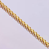 Cadena Franco 19.1 g / 25 1/2 in / 3.5 mm Dos Oros Amarillo Blanco 18K