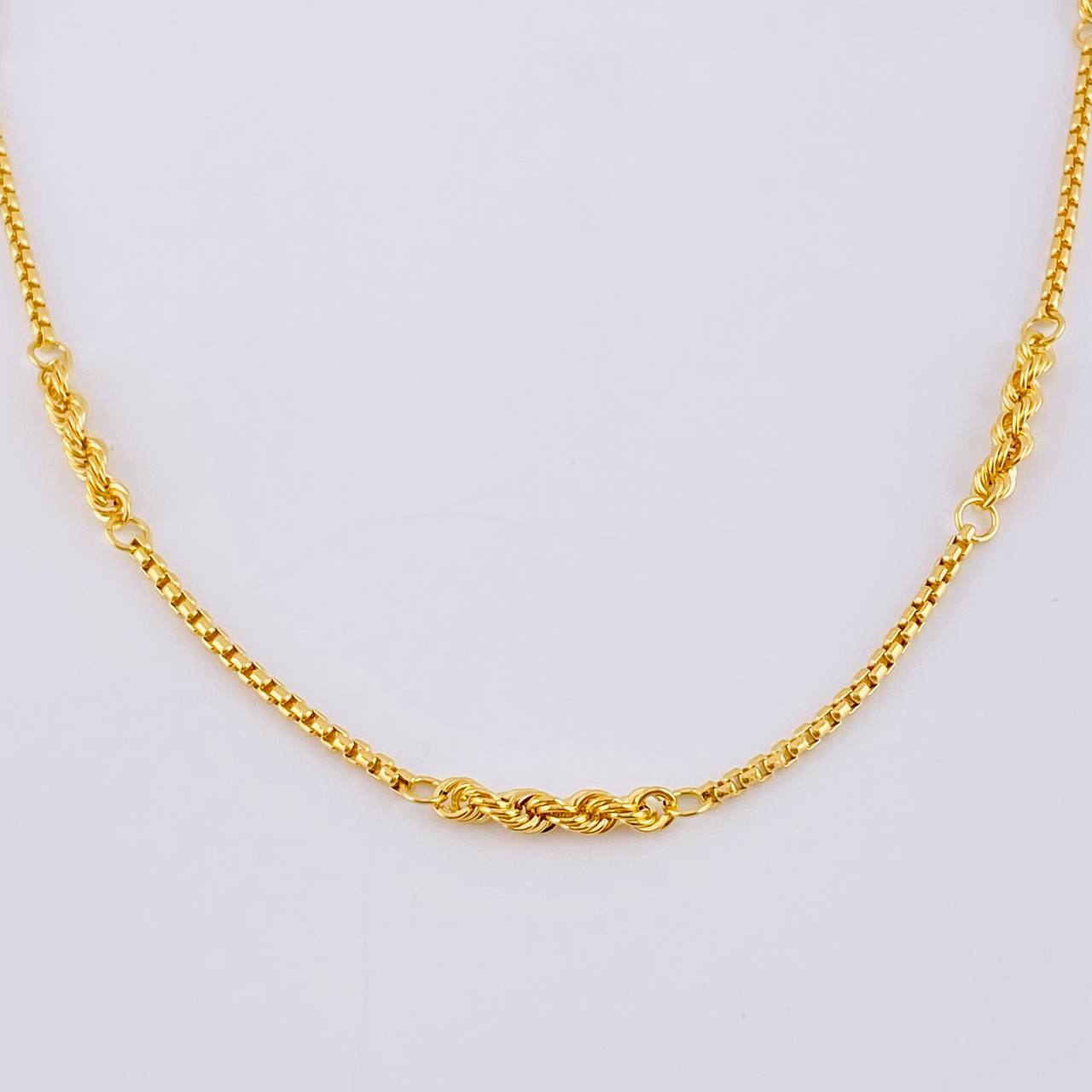 Venetian Rope Chain 5.4 g / 17 3/4 in / 1.7 mm 18K Yellow Gold