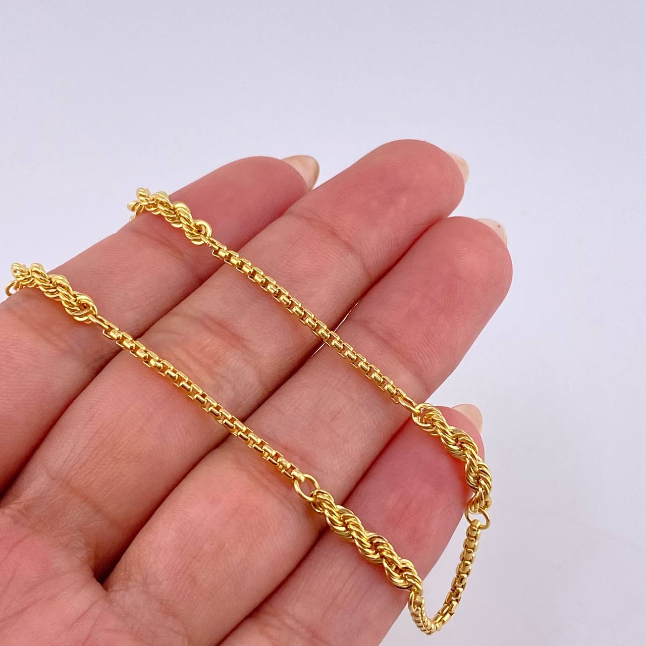 Venetian Rope Chain 5.4 g / 17 3/4 in / 1.7 mm 18K Yellow Gold