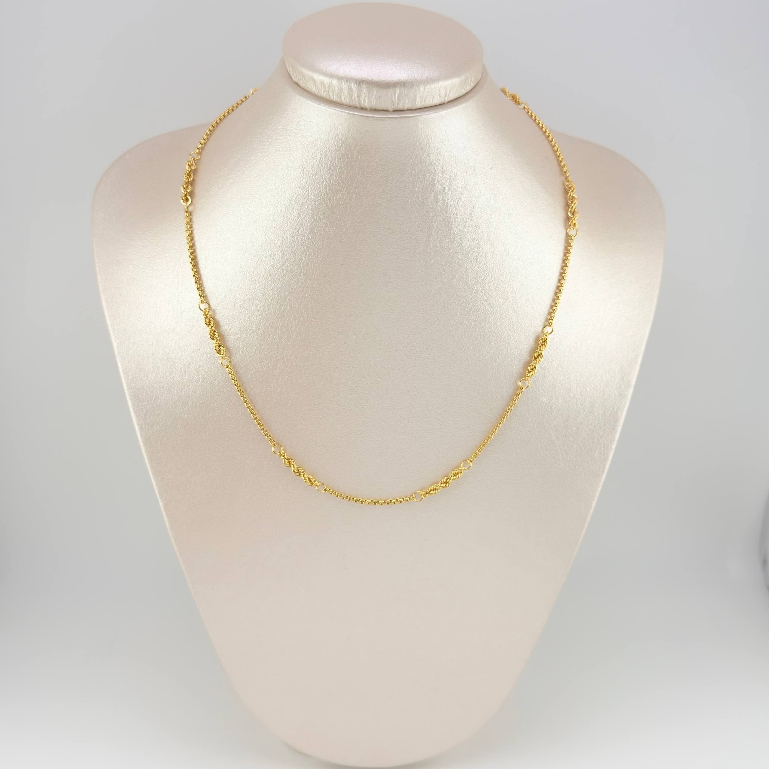 Venetian Rope Chain 5.4 g / 17 3/4 in / 1.7 mm 18K Yellow Gold