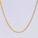 Cadena Morce Trenzada 5.9 g / 20 in / 2.3 mm Dos Oros Amarillo Blanco 18K