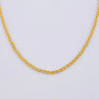 Cadena Morce Trenzada 5.9 g / 20 in / 2.3 mm Dos Oros Amarillo Blanco 18K