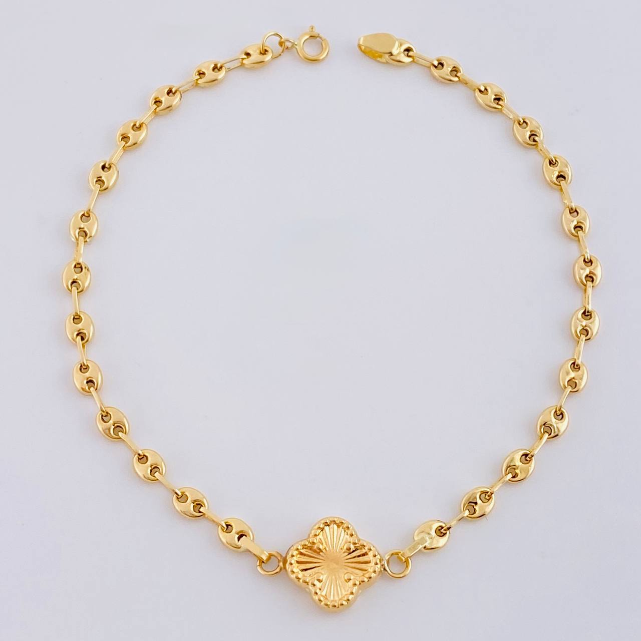 Gc Bracelet Clover Charm 2.4 g / 7 1/4 in / 3.1 mm 18K Yellow Gold