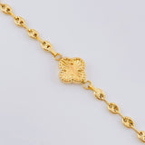 Gc Bracelet Clover Charm 2.4 g / 7 1/4 in / 3.1 mm 18K Yellow Gold