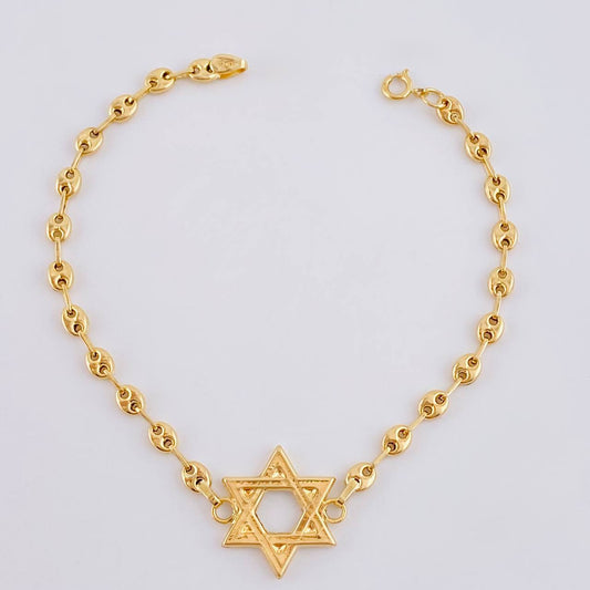 Pulso Gc Herraje Estrella De David 2.4 g / 6 1/4 in / 3.1 mm Oro Amarillo 18K