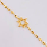 Pulso Gc Herraje Estrella De David 2.4 g / 6 1/4 in / 3.1 mm Oro Amarillo 18K