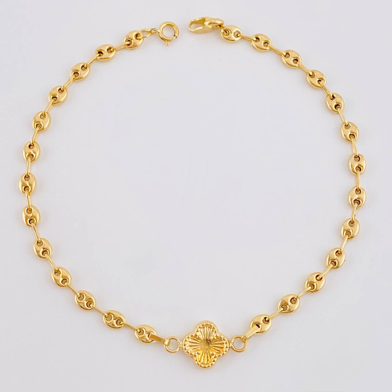 Bracelet Gc Charm Clover 2.25 g / 7 1/4 in / 3.1 mm Yellow Gold 18K