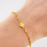 Pulso Gc Herraje Trebol 2.3 g / 7 1/2 in / 3.1 mm Oro Amarillo 18K