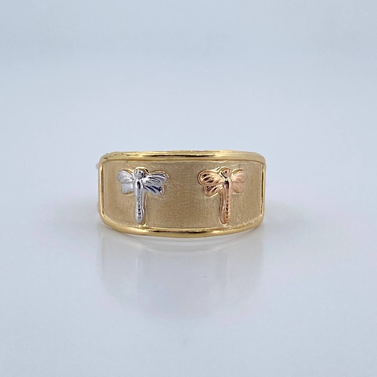 Dragonfly Ring 1.7gr / Size 8 1/2 / 18K Gold &