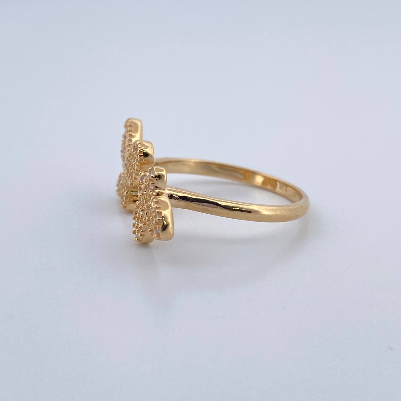 Couple Butterfly Ring 2.8gr / Size 6 3/4 / 18K Gold &