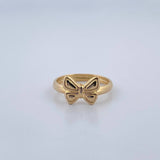 Butterfly Ring 1.05gr / Size 4 1/2 / 18K Gold &