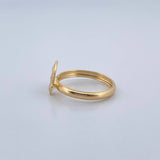 Butterfly Ring 1.05gr / Size 4 1/2 / 18K Gold &
