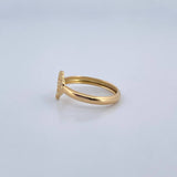Heart Silhouette Ring 0.9gr / Size 4 3/4 / 18K Gold &