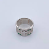 Father's Cross Ring 12.25gr / Size 10 1/2 / 18K Gold &