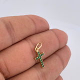 Pendant Cross 0.85gr / 2cm / 18K Gold &