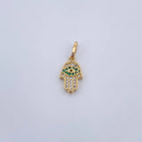 Pendant Hamsa Hand 0.95gr / 1.7cm / 18K Gold &
