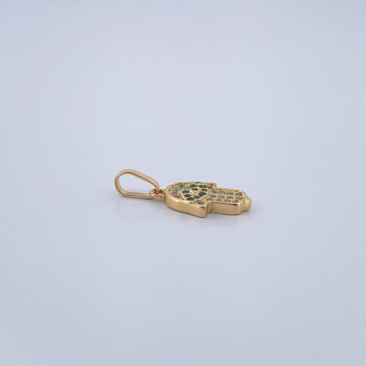 Pendant Hamsa Hand 0.95gr / 1.7cm / 18K Gold &