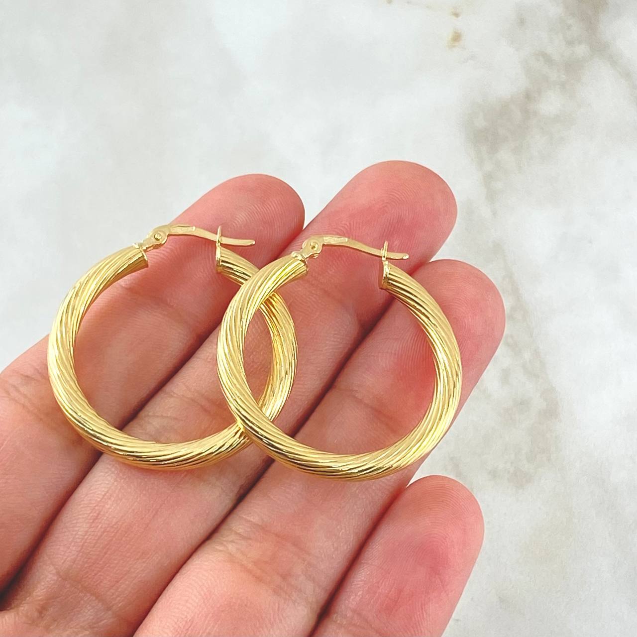 Candongas Lore 3.55gr / 3.2cm / Oro Amarillo 18K ©