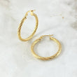 Hoop Earrings Lore 2gr / 1.3in / 18K Gold