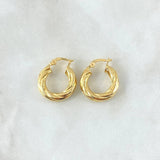 Candongas Sofi 1.9gr / 1.9cm / Oro Amarillo 18K ©