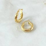 Candongas Sofi 1.25gr / 1.7cm / Oro Amarillo 18K *