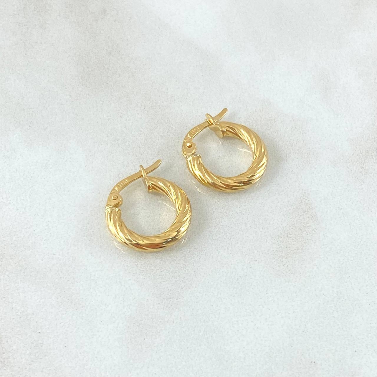 Candongas Sofi 1.85gr / 1.8cm / Oro Amarillo 18K *