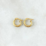 Hoop Earrings Sofi 0.9gr / 1.1cm / Yellow Gold 18K *