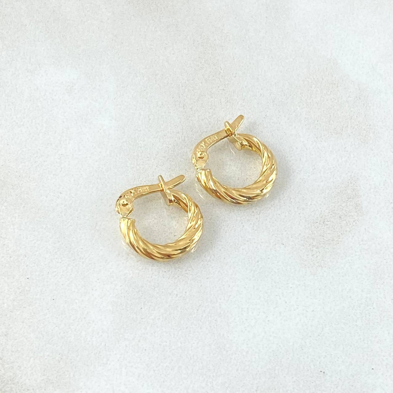 Hoop Earrings Sofi 0.9gr / 1.1cm / Yellow Gold 18K *
