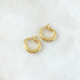 Candongas Sofi 1.05gr / 1.1cm / Oro Amarillo 18K *