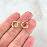 Hoop Earrings Sofi 0.9gr / 1.1cm / Yellow Gold 18K *