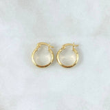 Hoop Earrings Nati 1.15gr / 1/2 in / Yellow Gold 18K
