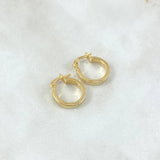 Hoop Earrings Diani 1.1gr / 1.6cm / Yellow Gold 18K ©