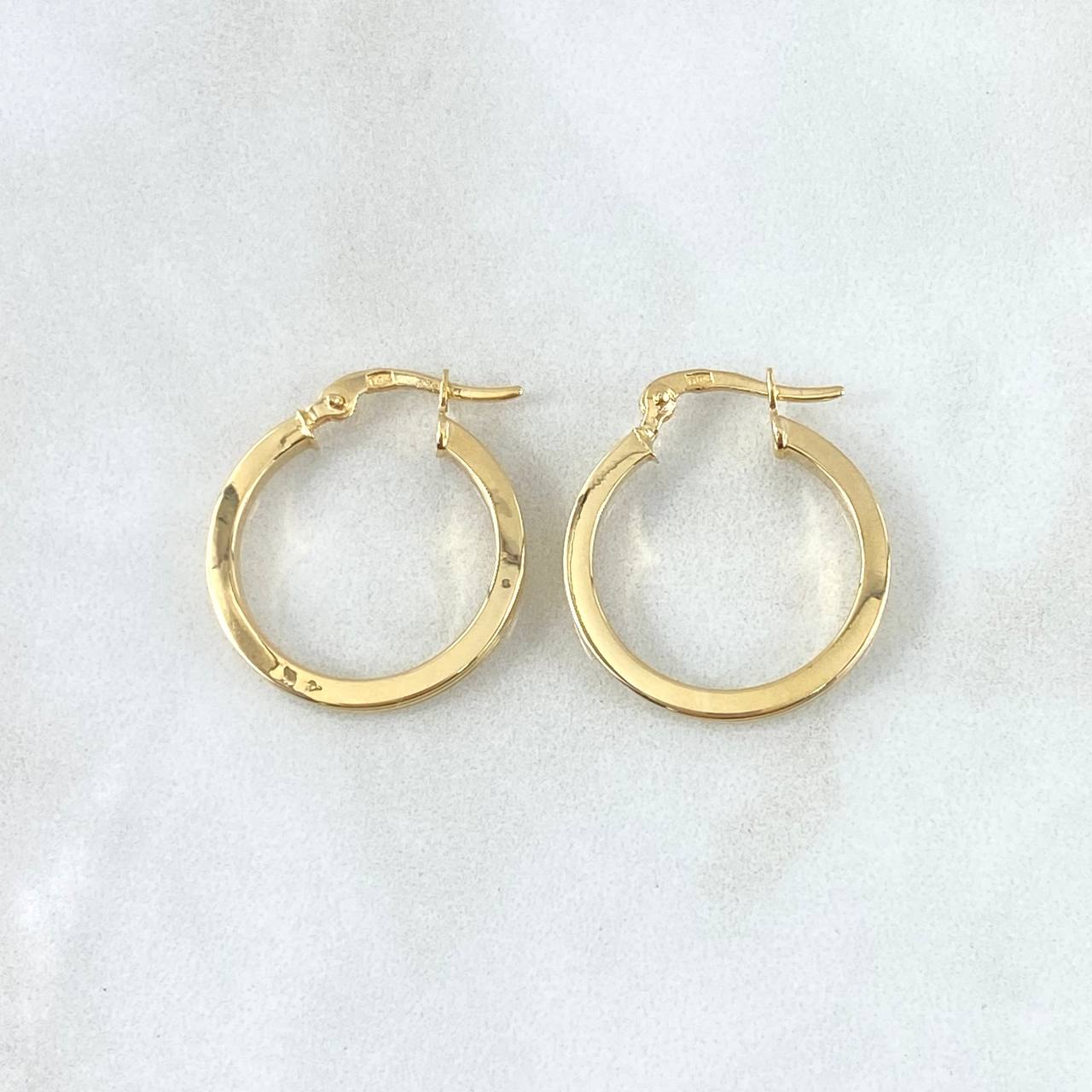 Hoop Earrings Andy 1.65gr / 2.3cm / Yellow Gold 18K