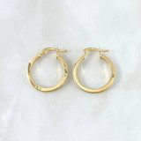 Hoop Earrings Andy 1.65gr / 2.3cm / Yellow Gold 18K