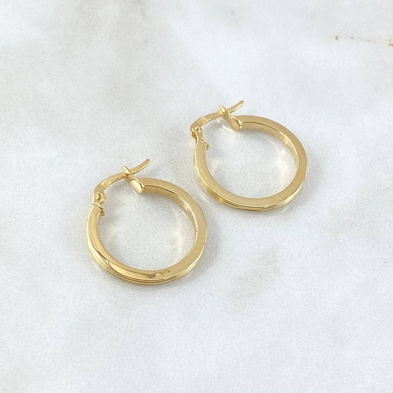 Hoop Earrings Andy 1.65gr / 2.3cm / Yellow Gold 18K