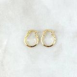 Hoop Earrings Clau 0.7gr / 1/2 in / Yellow Gold 18K