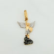 Pendant Saint Michael the Archangel 1.05 g / 3/4 in Three Golds 18K
