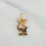 Pendant Saint Michael the Archangel 1.5 g / 3/4 in Three Golds 18K